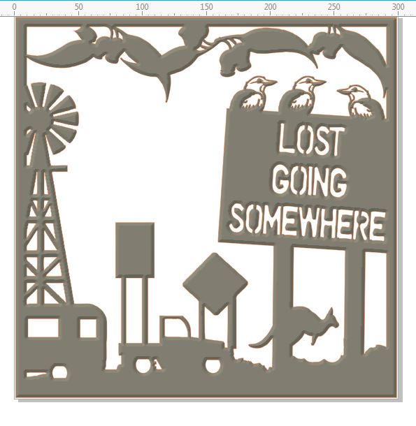 lost going somewhere   12 x 12  use as it is or cut it up   can